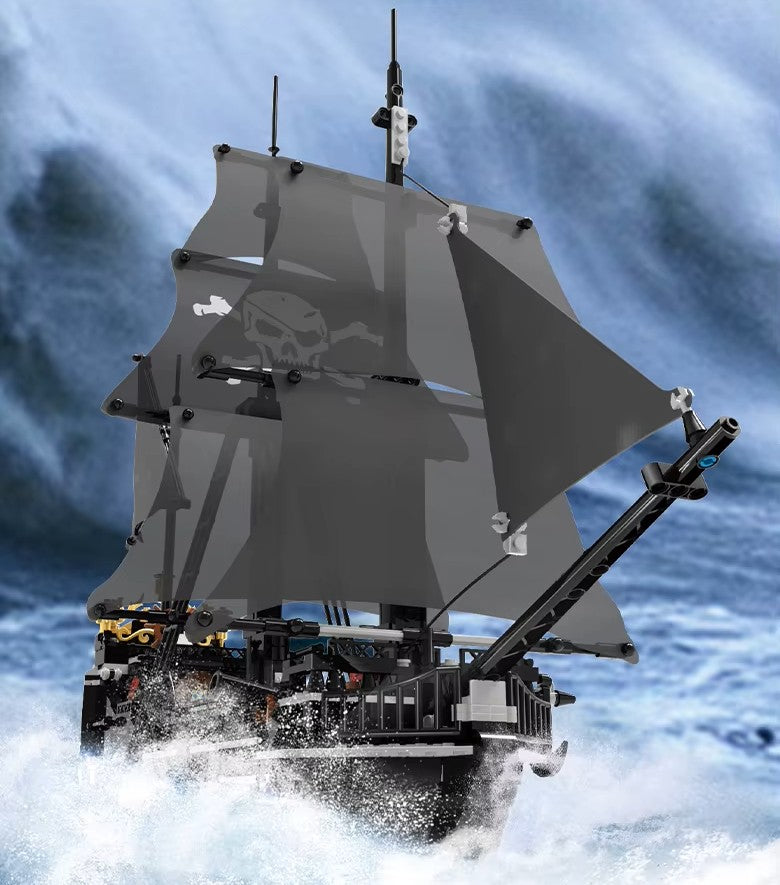 משחק הרכבה ספינת פיראטים שחורה